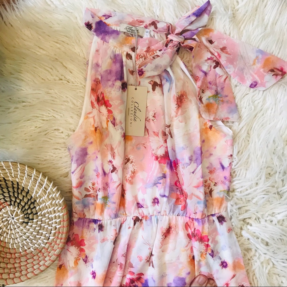 New🌿Made In Italy Falter Maxi Dress - Picture 3 of 13